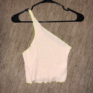 Urban outfitters one shoulder crop tank
